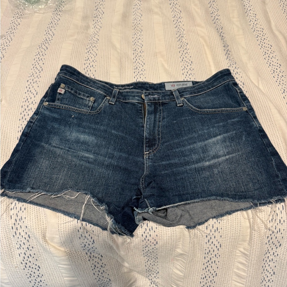 AG Adriano Goldschmied Dark Blue Jean Shorts